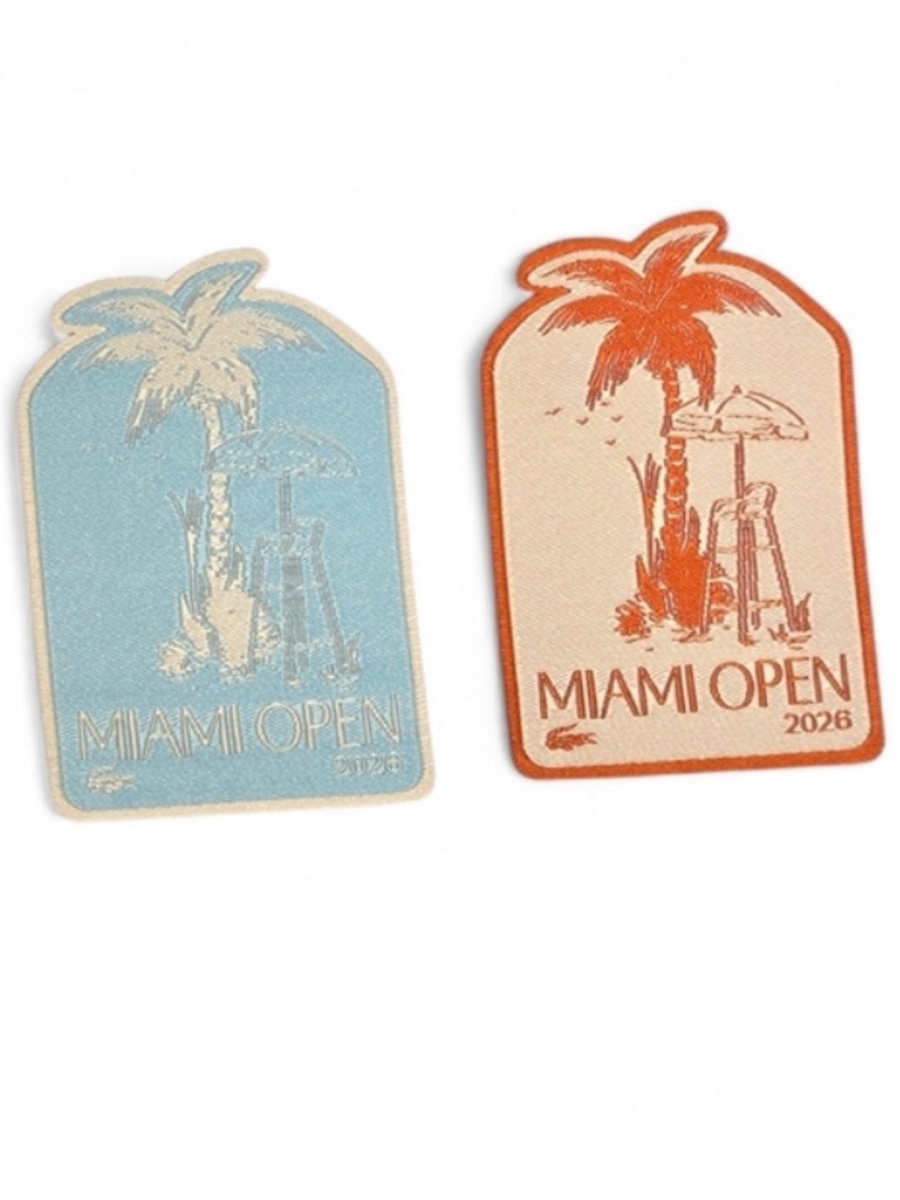Lacoste Miami Open 2026 Patches - Light, Blue, OR Orange YOU PICK ONE